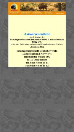 Vorschau der mobilen Webseite www.wisenthilfe.de, Aktion Wisenthilfe