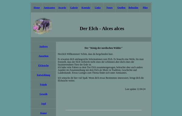Vorschau von www.alces-alces.com, Elch (Alces Alces)