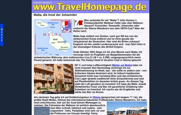 Vorschau von www.travelhomepage.de, Die Insel der Johanniter [Joachim Beneke]