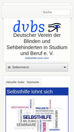 Vorschau der mobilen Webseite www.dvbs-online.de, DVBS