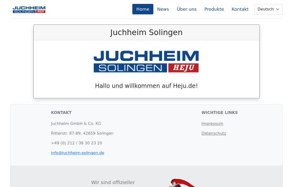 Vorschau von www.heju.de, Juchheim GmbH & Co. KG