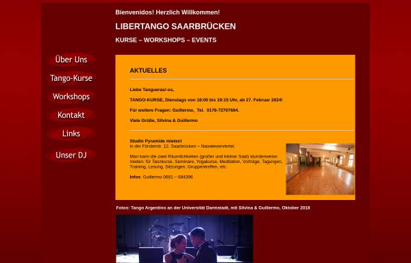 Vorschau von www.ag-libertango.de, AG Libertango Silvina und Guillermo Böttcher