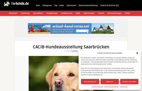 Vorschau von www.cacib-saarbruecken.de, Cacib - Certificat d'Aptitude au Championnat International de Beauté