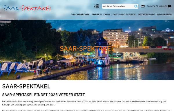 Vorschau von www.saarspektakel.de, Saar-Spektakel