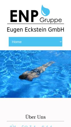 Vorschau der mobilen Webseite www.enp-wasseraufbereitung.de, ENP- Eugen Eckstein e.K.