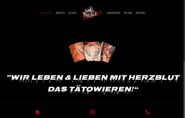 Vorschau von bloodybucket.de, Bloody Bucket Tattooshop, Nico Rowek