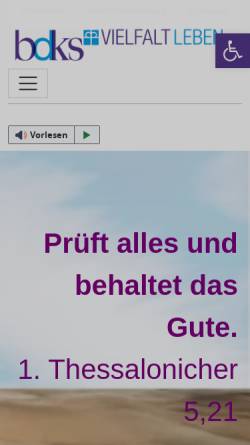 Vorschau der mobilen Webseite www.baunatalerwerkstaetten.de, Baunataler Werkstätten e.V.