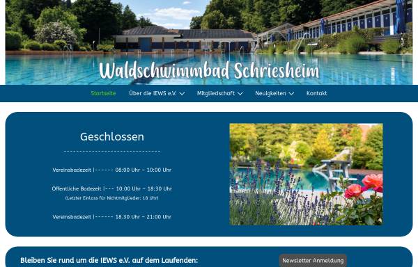 Vorschau von www.waldschwimmbad-schriesheim.de, Waldschwimmbad