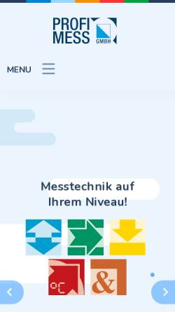 Vorschau der mobilen Webseite www.profimess.de, Profimess GmbH