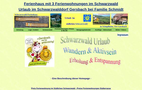 Vorschau von www.fewo-suedterrasse.de, Ferienwohnungen Familie Schmidt