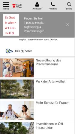 Vorschau der mobilen Webseite www.heizungsmuseum.at, Wien, Heizungsmuseum