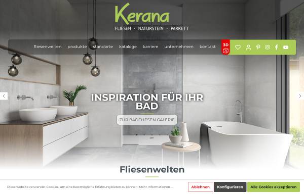 Vorschau von www.kerana.de, Kerana Fliesen- und Natursteinhandel GmbH