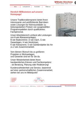 Vorschau der mobilen Webseite www.kirschner-hamburg.de, Wilhelm Kirschner Klempnerei