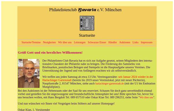 Vorschau von www.philclub-bavaria.de, Philatelistenklub Bavaria e. V. (München)