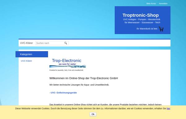 Vorschau von www.troptronic.de, Trop-Electronic GmbH