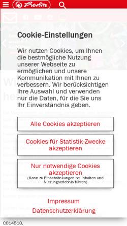 Vorschau der mobilen Webseite www.herlitz.de, Herlitz PBS AG