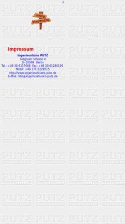 Vorschau der mobilen Webseite www.ingenieurbuero-putz.de, Ingenieurbüro Putz - Etikettendrucksysteme