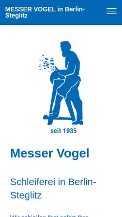 Vorschau der mobilen Webseite www.gazette-berlin.de, Messerschmiedemeister Peter Vogel