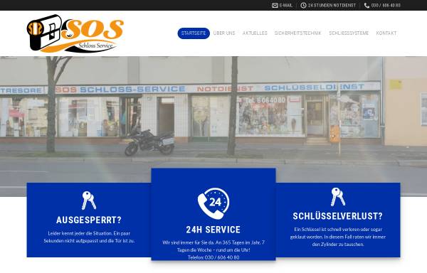 Vorschau von www.sos-schloss-service.de, SOS Schloss Service Schultze&Co. GmbH
