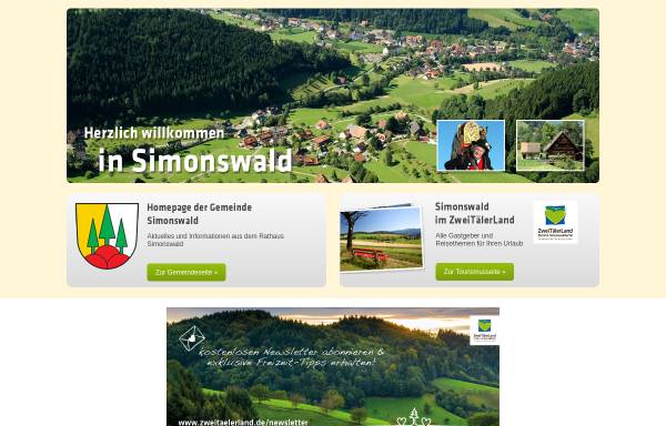 Vorschau von www.simonswald.de, Gemeinde Simonswald