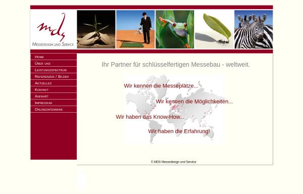 Vorschau von www.mdsmessedesign.de, MDS Messedesign und Service