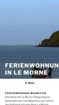 Vorschau der mobilen Webseite www.francoisebrunkhorst.de, Ferienwohnung in Le Morne