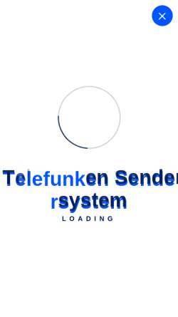 Vorschau der mobilen Webseite www.telefunken-sendersysteme.de, Telefunken SenderSysteme Berlin AG