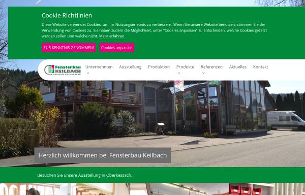 Vorschau von www.fensterbau-keilbach.de, Fensterbau Keilbach GmbH