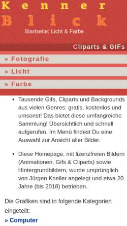 Vorschau der mobilen Webseite www.kneller-gifs.de, Kneller GIFs und Java-Knowhow
