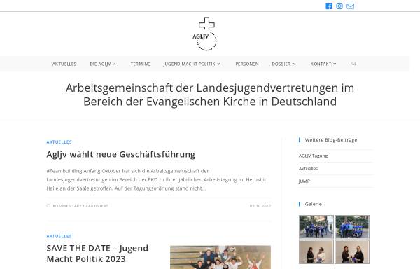 Vorschau von www.agljv.de, AG Landesjugendvertretungen im Bereich der EKD
