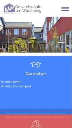 Vorschau der mobilen Webseite www.gesamtschule-hambergen.de, Gesamtschule am Wällenberg