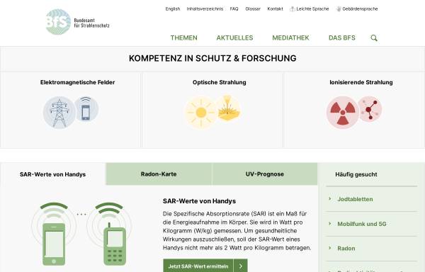 Vorschau von www.bfs.de, Bundesamt für Strahlenschutz