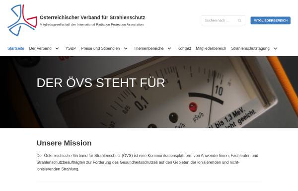 Vorschau von www.strahlenschutzverband.at, Österreichischer Verband für Strahlenschutz
