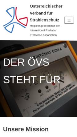 Vorschau der mobilen Webseite www.strahlenschutzverband.at, Österreichischer Verband für Strahlenschutz