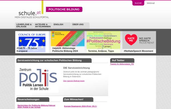 Vorschau von www.politische-bildung.at, Servicestelle Poltische Bildung (SPB)