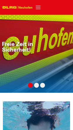 Vorschau der mobilen Webseite neuhofen.dlrg.de, DLRG Ortsgruppe Neuhofen