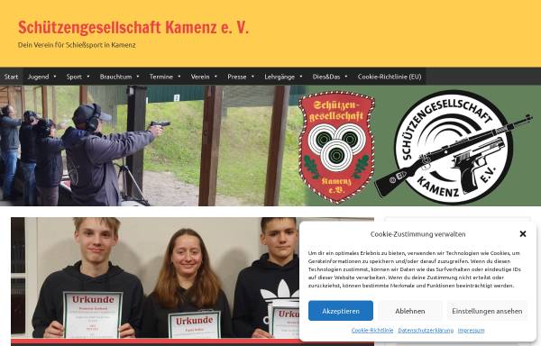 Vorschau von www.schuetzengesellschaft-kamenz.de, Schützengesellschaft Kamenz e.V.
