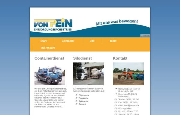 Vorschau von www.jvonpein.de, Spedition Johs. von Pein