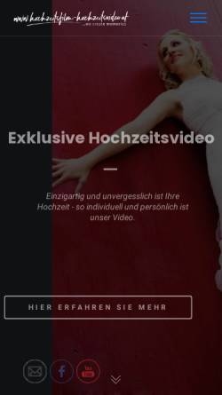 Vorschau der mobilen Webseite www.hochzeitsfilm-hochzeitsvideo.at, X-Trem Production