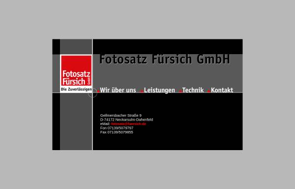 Vorschau von www.fuersich.de, Fotosatz Fürsich GmbH