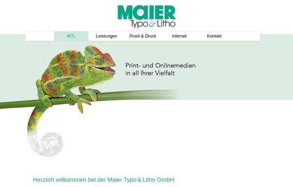 Vorschau von www.maier-tl.de, Maier Typo & Litho GmbH