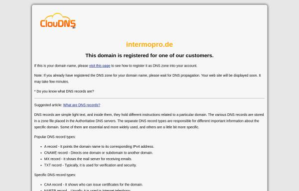 Vorschau von www.intermopro.de, InterMopro