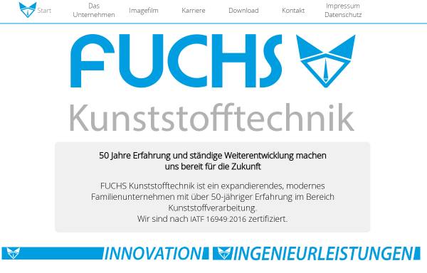 Vorschau von www.fuchs-kunststoff.de, Fuchs GmbH & Co. KG
