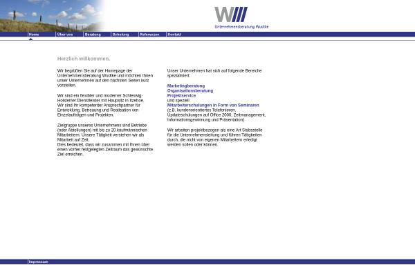 Vorschau von www.unternehmensberatung-wudtke.de, Unternehmensberatung Wudtke