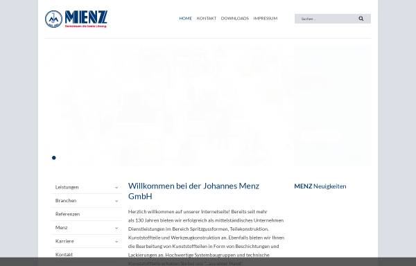 Vorschau von www.johannesmenz.de, Johannes Menz GmbH