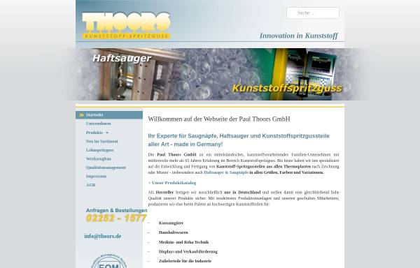Vorschau von www.thoors.de, Paul Thoors GmbH