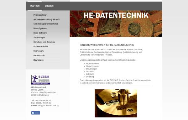 Vorschau von www.he-datentechnik.de, HE-Datentechnik, Inh. Helmut Eggert