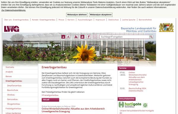 Bayerische Landesanstalt für Weinbau und Gartenbau, Abteilung Gartenbau