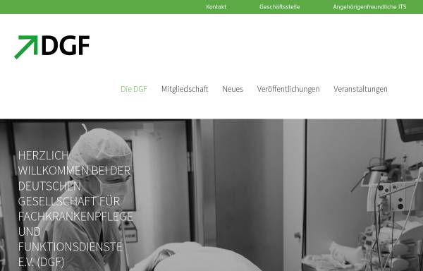 Vorschau von www.dgf-online.de, Deutsche Gesellschaft für Fachkrankenpflege und Funktionsdienste e.V.