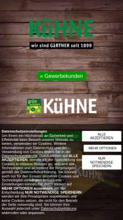 Vorschau der mobilen Webseite www.kuehne-jungpflanzen.de, Kühne Jungpflanzen GbR